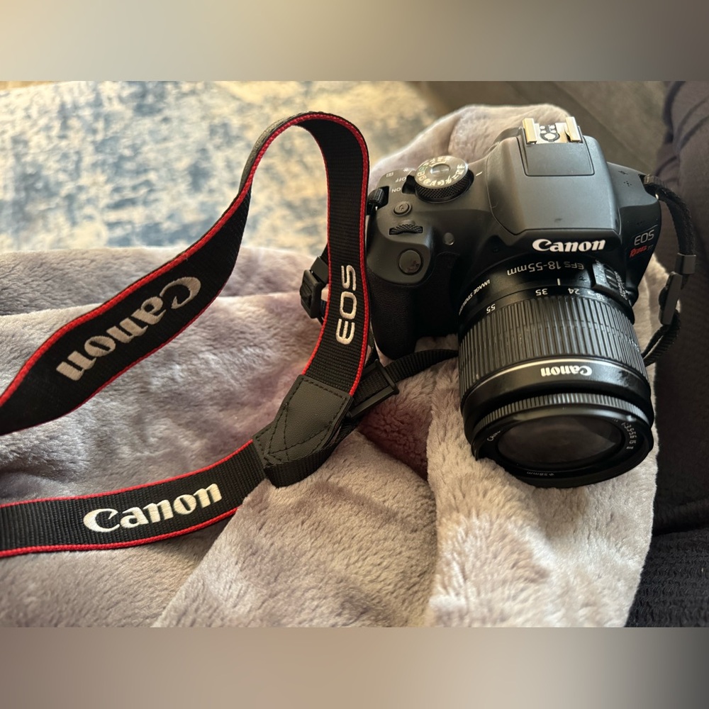 EOS Rebel T7 DSLR Video Camera with 18-55mm